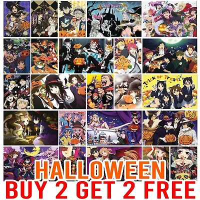 £2.99 • Buy Halloween Anime Poster Japanese Manga Print A2 A3 A4 Wall Room Art Decor HQ 051