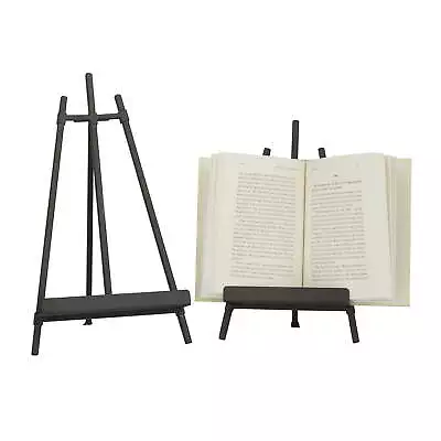 13  11 H Black Metal Tabletop Display Easel With Foldable Stand 2-Pieces • $32.12