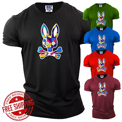 Bone Rabbit Happy Easter Mens T -Shirt Funny Birthday Sarcastic Short Sleeve Tee • $15