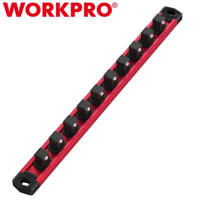 WORKPRO 3/8 Drive Magnetic Socket Organizer Socket Rail Heavy Duty Socket Holder • $17.99