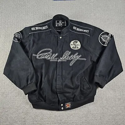 Vintage Carol Shelby Jeff Hamilton JH Designs Racing Jacket Coat Men's L Mustang • $259.99