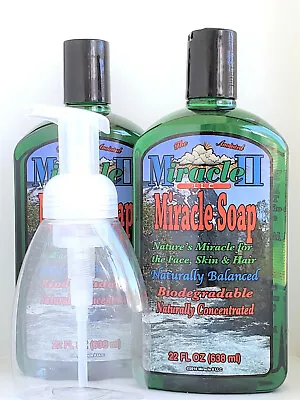 Two 22 Oz Miracle II Soap And One 8 Oz Foam Bottle • $46.95