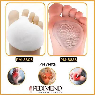 Pedimend Metatarsal Foot Pads For Pain Relief Ball Of Foot Cushions Sole Support • £5.95