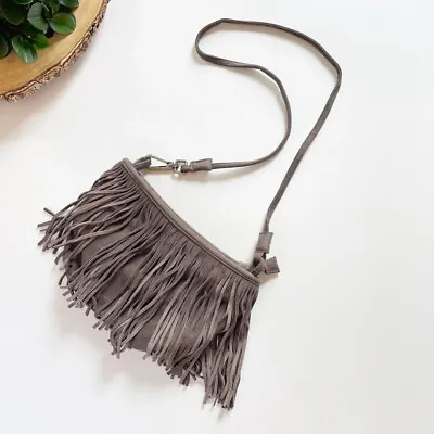 • Ecote Urban Outfitters Faux Suede Fringe Purse • • $28