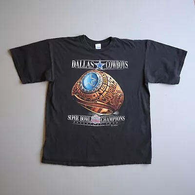 VTG 1993 Dallas Cowboys Shirt Mens Adult Extra Large Super Bowl Champion Ring XL • $99