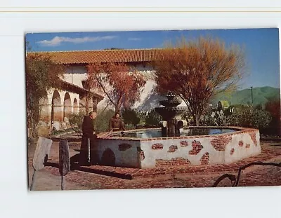 Postcard Fountain Mission San Miguel California USA • $3.99