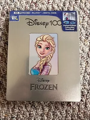 Frozen Disney 100 Steelbook 4K UHD + Blu-ray + Digital Brand New! Sealed! • $24.99