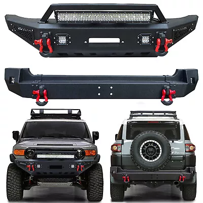 FIT 2007-2014 1st Gen FJ Cruiser Front Or Rear Bumper W/D-Rings And LED Lights • $1359.99