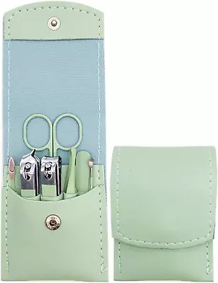 Nail Clipper Set 7PCS Manicure Set Fingernail Clippers Kit Fashion Color Green  • $9.38