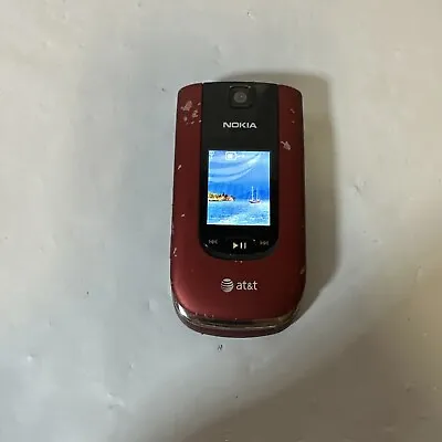 *Vintage Nokia AT&T Red Flip Phone • $16.80