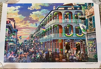 Alexander Chen New Orleans Mardi Gras Signed Number Ltd Ed Lithograph • $149.99