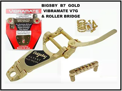 KILLER DEAL! Bigsby B7G Vibramate V7G & Roller Bridge 4 Gibson/Epi Guitars • $379.99