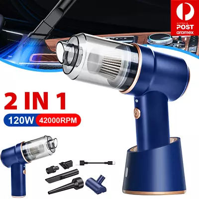 120W Handheld Cordless Vacuum Cleaner Home Car Dust Blower Mini Air Duster • $23.37