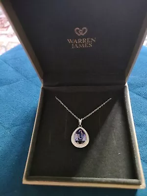 Warren James Purple Pendant And Necklace. New. • £28