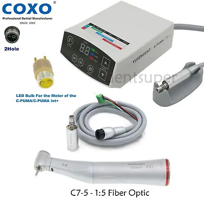 COXO Dental C-PUMA Electric LED Micro Motor 1:5 Handpiece Spare Cable Tube Bulb • $254.99