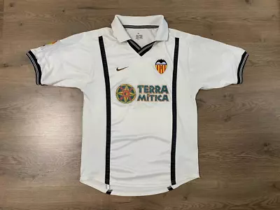 Valencia Cf Spain 2000/2001 Home Football Shirt Jersey Camiseta Size S Nike • £67.19