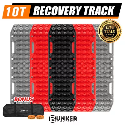 Bunker Indust Recovery Tracks Board Sand Mud Snow 1 Pair 10T 4WD 4X4 • $89.95