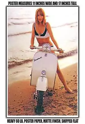 11x17 POSTER - 1966 Vespa Pinup Girl Elsa Martinelli • $16.16