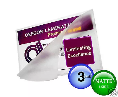 MATTE/Gloss Hot Laminating Pouches 5-1/4 X 7-1/4 For 5x7 Photos 3 Mil [25/pk] • $18.97
