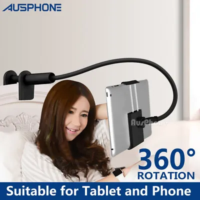 $14.95 • Buy Universal Tablet Stand Holder 360° Rotating Lazy Bed Desk Mount For IPad Samsung