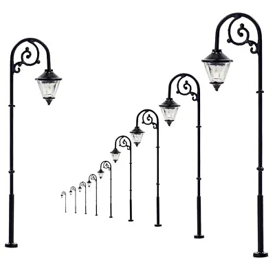 10pcs Model Railway Warm White Lamps 1:87 Street Lights HO Scale LED 6.3cm LYM57 • $18.99