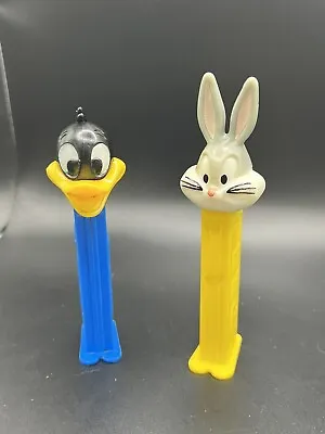 2 Looney Tunes PEZ Dispensers 1978 Daffy Duck - 1993 Bugs Bunny • $7.49