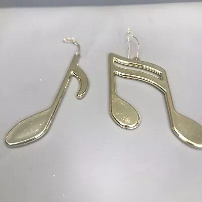 Christmas Ornament Music Note Symbols Gold • $10.99
