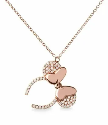 1.00 Ct Round Cut Simulated Diamond Minnie Mouse Pendant 14K Rose Gold Plated • $82.58
