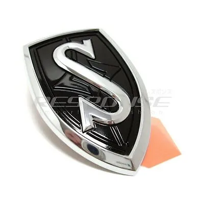 JDM Nissan 95-98 240SX Silvia S14 Front Hood Black S Emblem 65892-80F00 JAPAN • $49.99