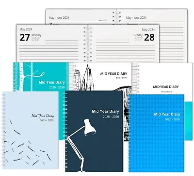 A5 2024-2025 Mid-Year Academic Year | Day Per Page Diary | CHOOSE START MONTH! • £12.95