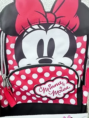 NEW Disney Baby Minnie Mouse Backpack With Harness And Leash Strap • $13.99