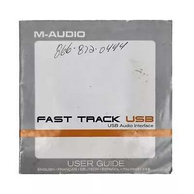 M-Audio Fast Track USB Audio Interface Manual - English French Deutsch Spanish • $4.99