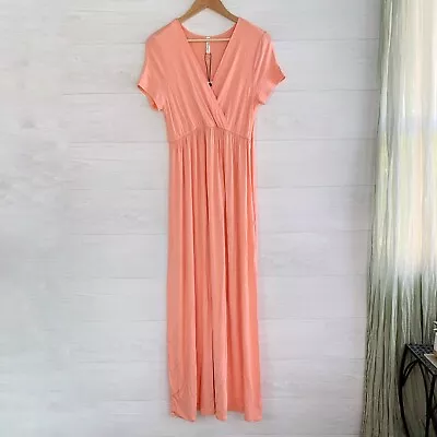 NWT Mother Bee Maternity - Super Soft Peach Maxi Dress XL • $22.50