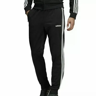 $26.99 • Buy NEW Adidas Black Fleece Jogger Sweatpants 3 Stripes Pants Men Sz XL-2XL (BK7409)