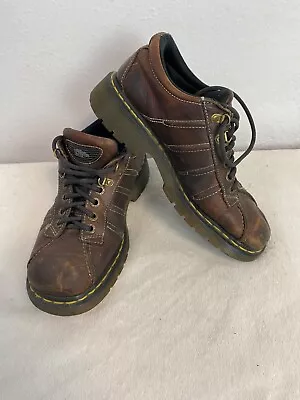 Vintage Y2K Doc MARTENS 9764 Brown Leather Oxfords Lace Ups Men's US 9 • $44.87