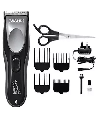 Wahl Rechargeable Pet Clipper Kit Dog Clippers Cordless Dog Grooming Kit Pet • £36.89