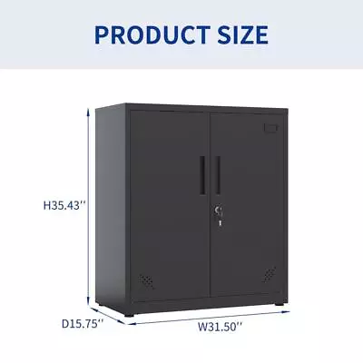 Steel Lockable Storage Cabinet With 2 Pre-holes On The Back • $149.19