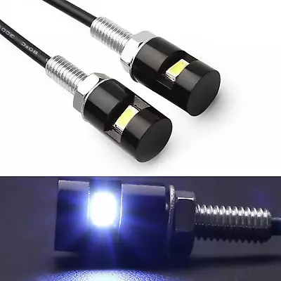 2 PCS License Plate Light 12V Waterproof LED BulbLicense Tag Screw Bolt Lamp F • $9.96