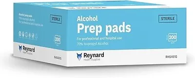 200 Reynard Alcohol Wipes/pads/swabs/ Ipa Sterile Medical Isopropyl 70% Skin • $9.99