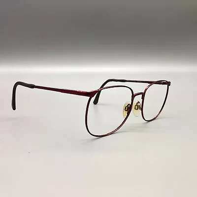 Marchon Metal Full-Rim Eyeglasses FRAMES - Fortune Cranberry 53-19-135 Italy • $29