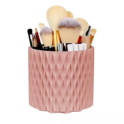 Makeup Brush Holder 360 Rotating Cosmetics Holders Storage Cup For Vanity Des... • $21.78