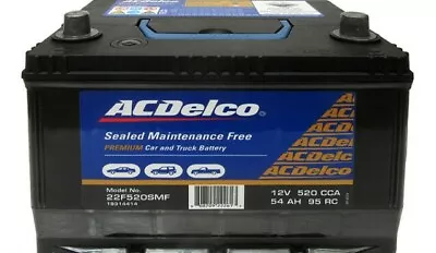  ACDelco 22F520SMF / SMF58VT / 459 / 58MF / ENS50PL / 2502 Battery 3 YR WTY • $185