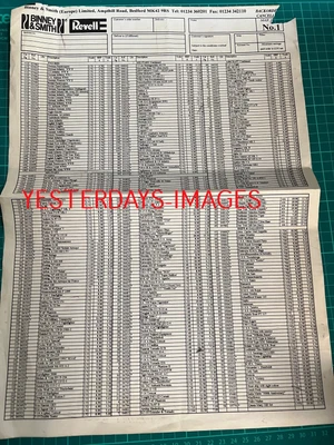 £24.99 • Buy Revell Model Kits Binney & Smith Trade Price Guide Order Sheet Cataloge (2)