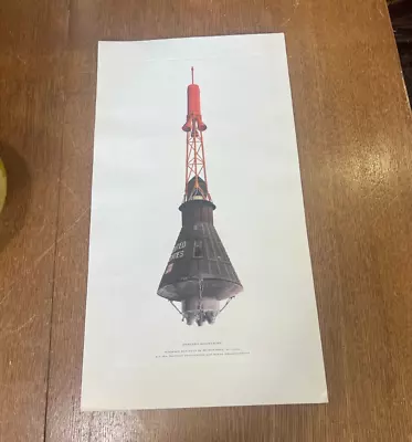 Vintage Mercury Spacecraft Built By McDonnell St. Louis Print • $50