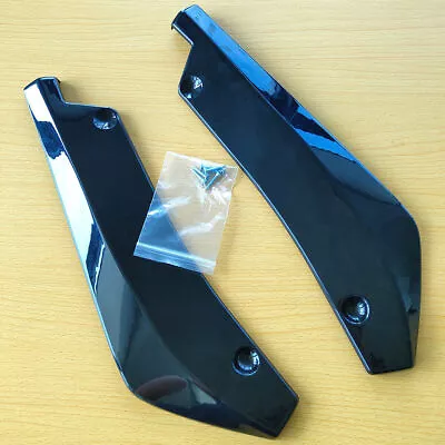 Universal Car Rear Bumper Protector Lip Diffuser Spoiler Splitter Gloss Black UK • £8.95