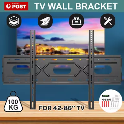 $18.79 • Buy 32 50 55 65 70 75 80 85  Universal LED LCD Plasma TV Tilt Wall Mount Bracket AU