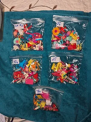 Lot Of 16 Vintage 80s Plastic Clip On Bell Charms Replaced Missing Bells LOT #4 • $70.40