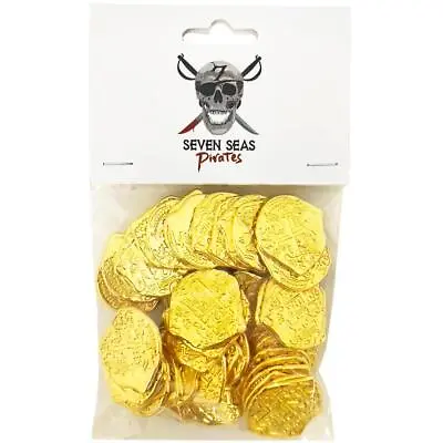 100 Live Action Role Playing Toy Shiny Gold Pirate Coins • $21.78
