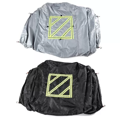 £23.99 • Buy Motorhome Caravan Bike Cover 2-3 Bikes Waterproof Sign Carry Bag Black / Grey
