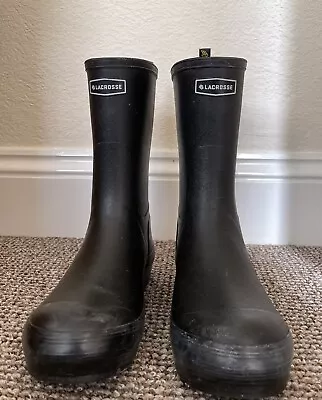 Lacrosse 11” Wellies Rubber Boots Black 9 43 Samples • £25